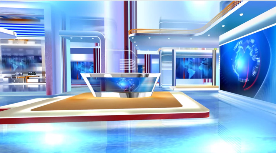 3d Virtual Sets Free Virtual News Studio Background Red And Blue Hd Free Virtualset